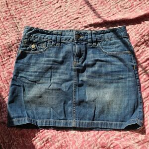 Loft Denim Mini Skirt